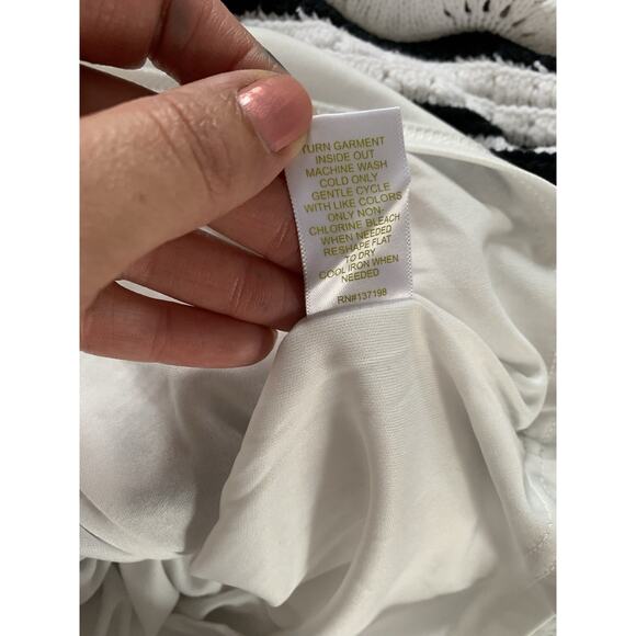 Revolve House of Harlow Crochet Knit Midi Skirt Boho preppy school church sm - Picture 6 of 7